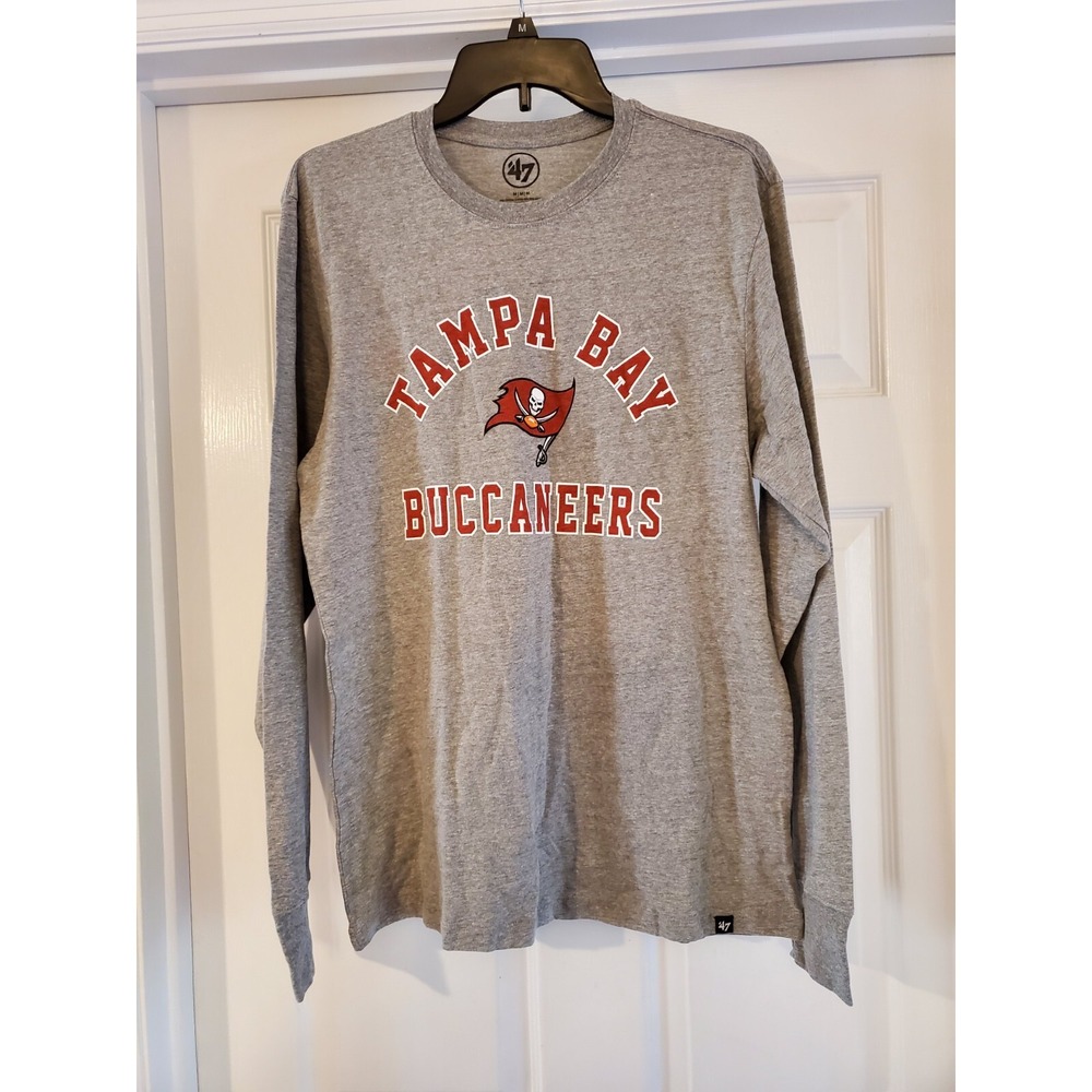 '47 Tampa Bay Buccaneers Mens Gray Long Sleeve Shirt Medium